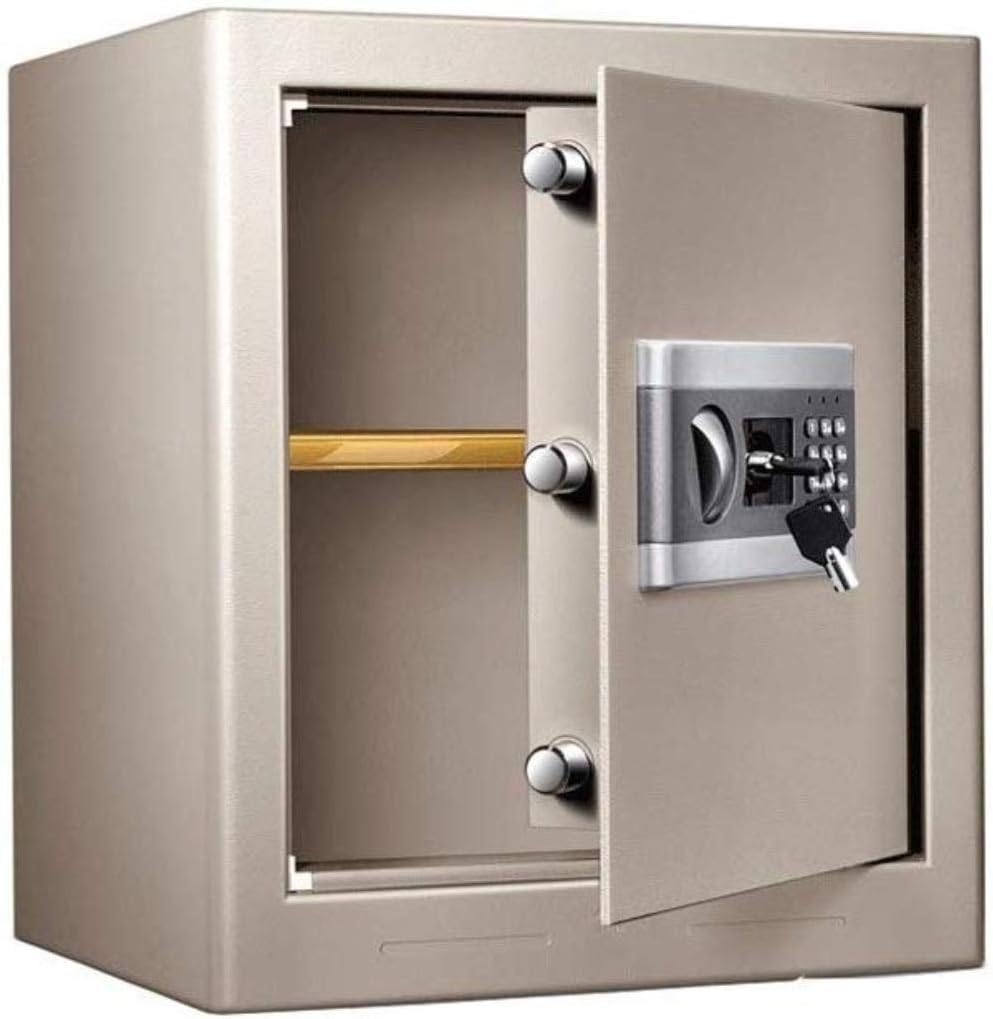 Safes Household Small Bedside Anti-Theft Invisible Cabinet Safe Low Noise Office Supplies Full Steel Wall Lock Security Cabinet,B strongbox
