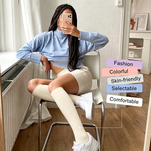 Image of 4 Pairs Compression Socks for Women Circulation-Best Support for Nurses,Running,Athletic,Travel