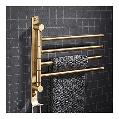 Porte-serviette mural pliable pour gagner de l'espace dans une petite salle de bain
