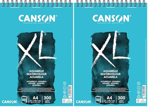 Canson XL Aquarelle bloc A4 pour peindre sans gondoler le papier
