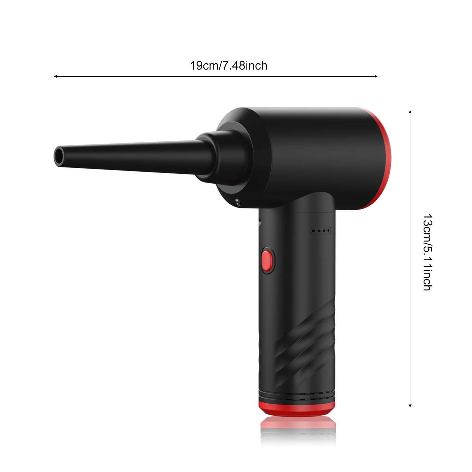 Buachois soffiatore aria senza fili, potente 53000 RPM 6000mAh ricaricabile 6 ugelli per pulizia PC tastiera in ABS