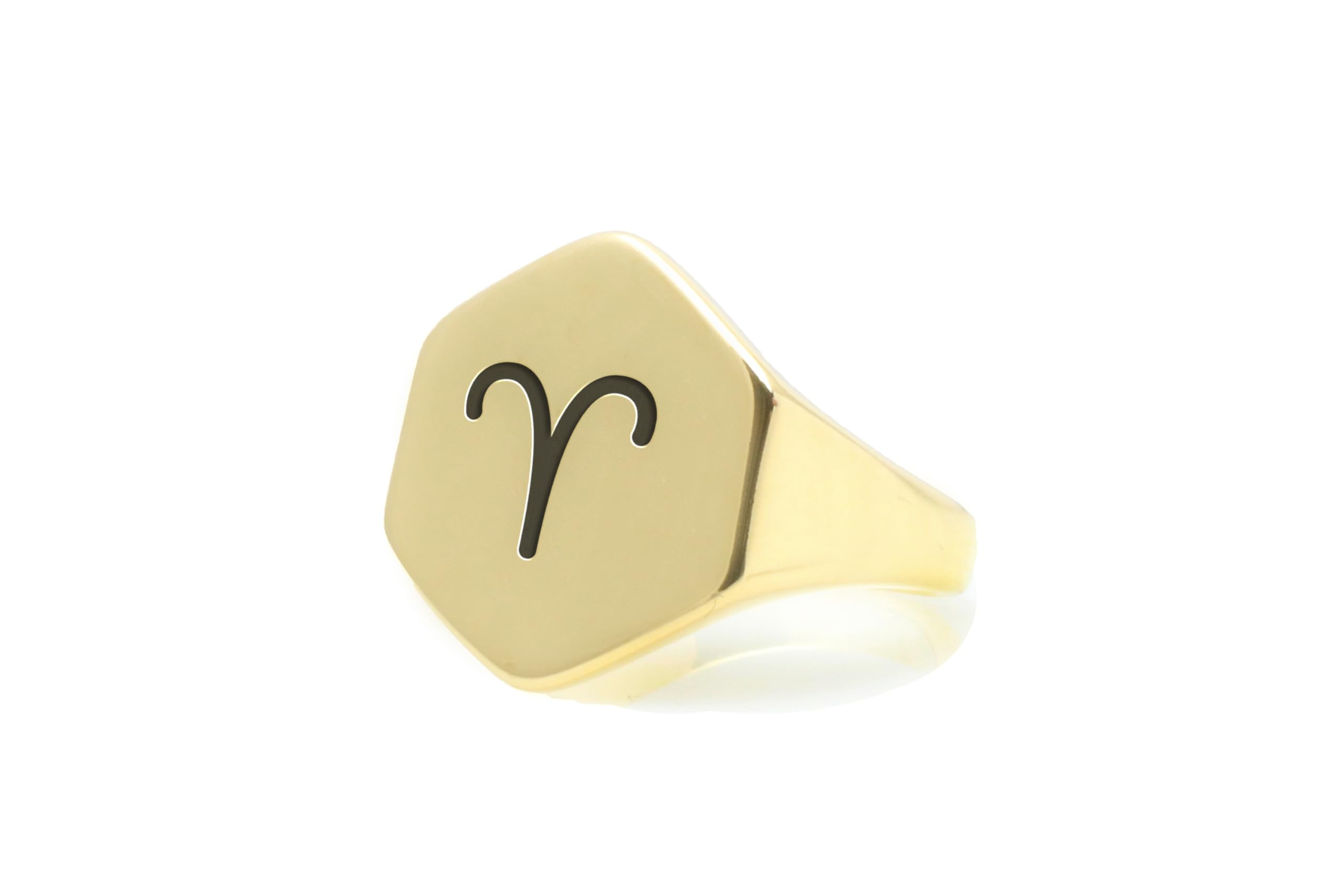 Bague en forme d'hexagone Bélier : le bijou en or durable qui ne verdit pas - 8