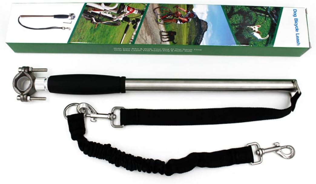 HANABASS Pet Dog Leash Attachment for Biking Hands Running Walking Durable Easy to Install Comfortable Control for Daily Exercise Long Leash Design