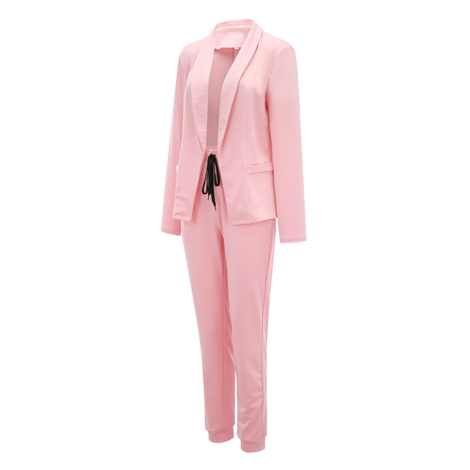 Tailleur Femme 2 Pièces Elegant Slim Fit Blazer Veste Formel Bureau Travail Pantalon Costumes R Evers Manteau Ensemble