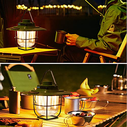Lampe de camping LED rechargeable variable et lanterne étanche pour panne