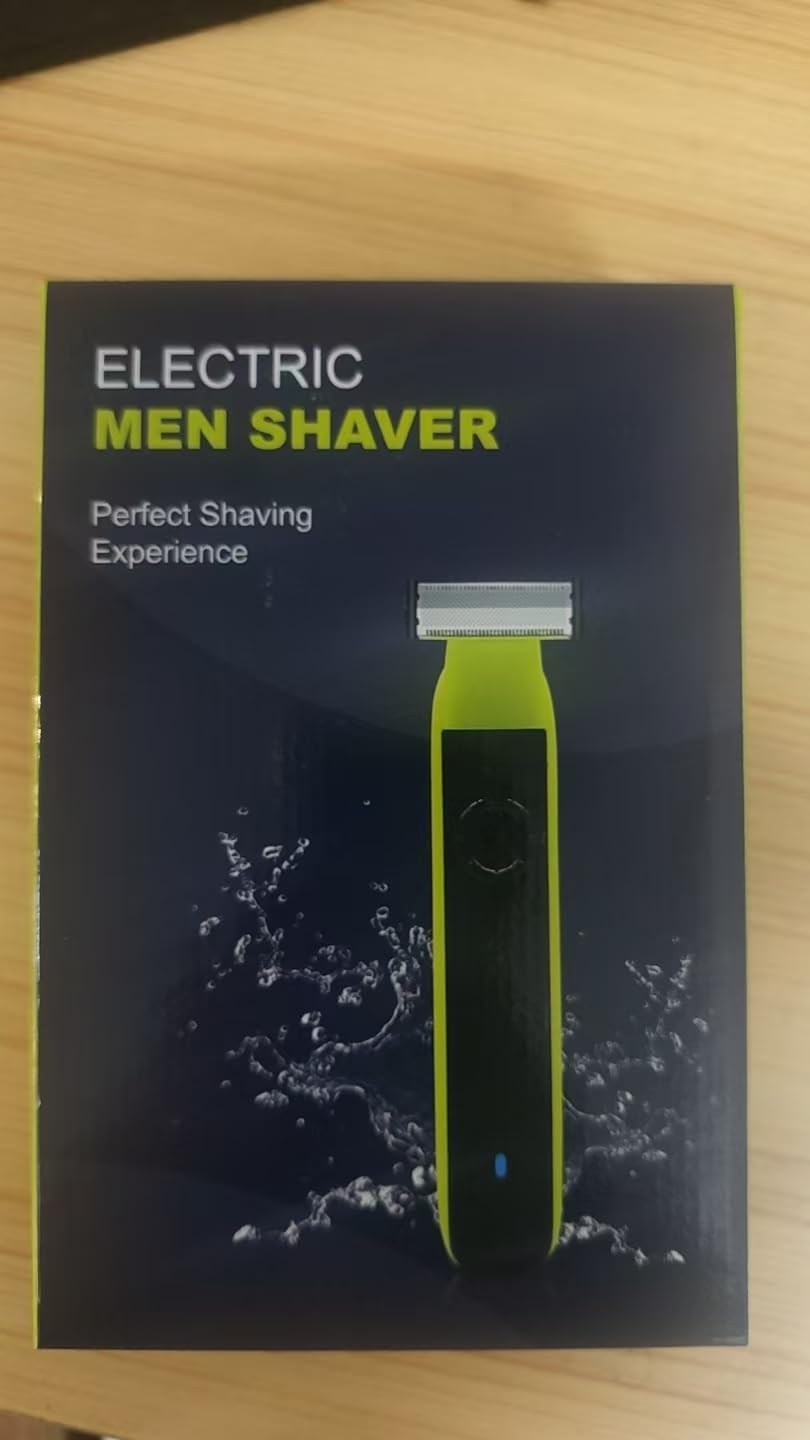 Beard Trimmer for Men - Rechargeable Hybrid Electric Shaver and Body Groomer, Washable Face Shaver 4 Combs Wet/Dry Body Trimmer for Men