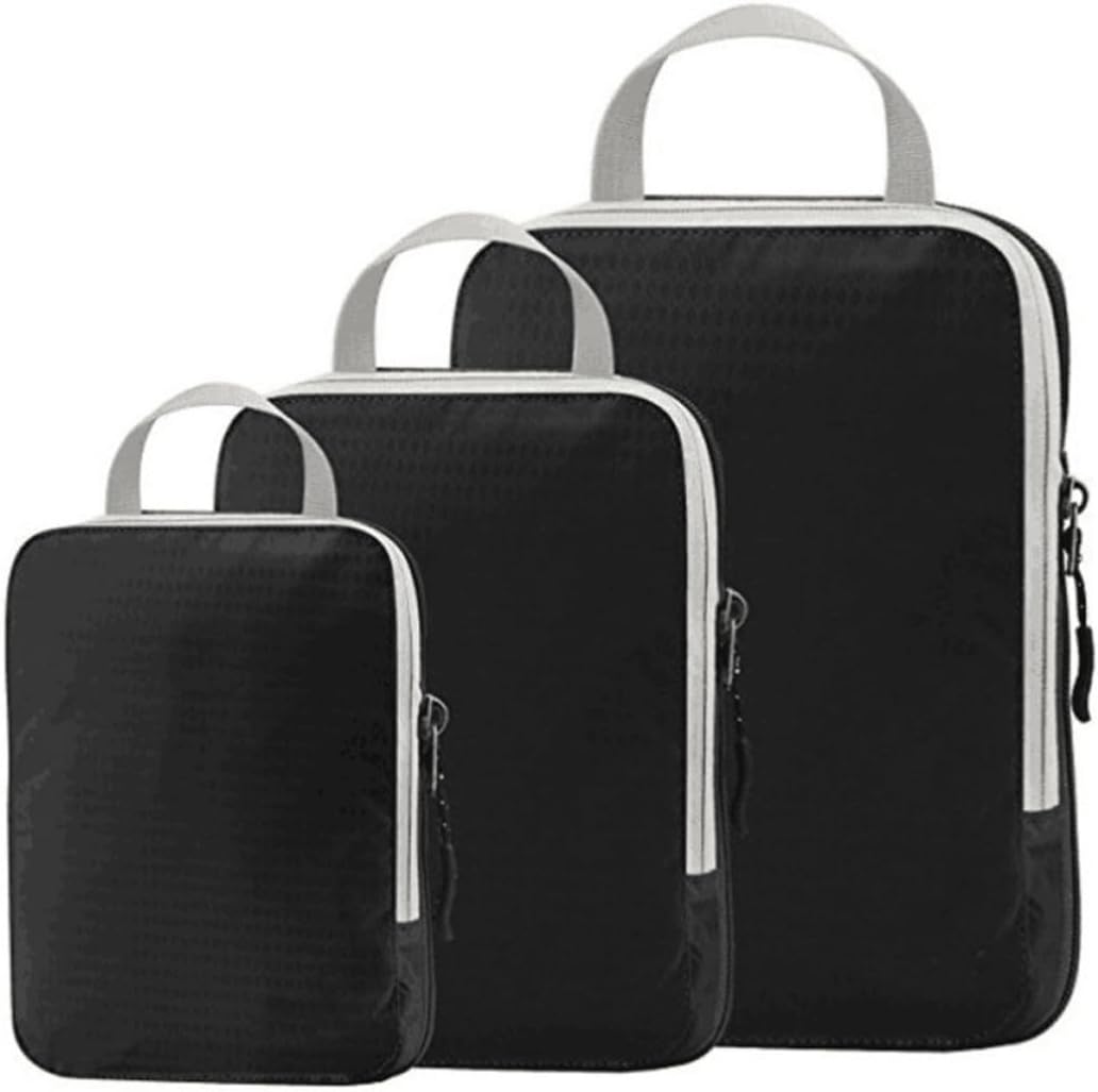 3pcs Waterproof Travel Storage Bags for Backpacking Nylon Set