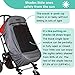 SnoozeShade Plus Deluxe – Baby & Toddler Stroller Sun Shade and Sleep Cover, Universal Fit, Blocks 97.5% of UV, Breathable Mesh with Peek-in Window, Fits All Standard Strollers
