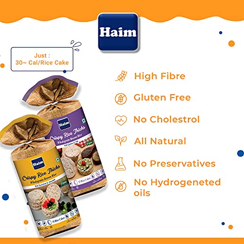 HAIM Organic Brown Rice Cakes Combo (Buckwheat-Amaranth & Quiono Chia)