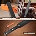 Ueemph 14 inch Faux Leather Paddle,Riding Crop for Horse Training, Stainless Steel Handle