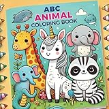 ABC Animal Coloring Book for Kids: Easy to fill and color