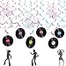 LaVenty Music Banner Music Record Decoration Disco Ball Decorations Disco Ball Banner 70'S Disco Party Decorations 70'S Disco Party Supplies