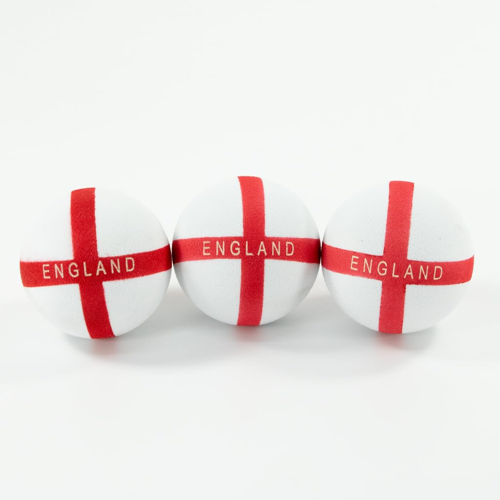 England Football Car Aerial Toppers (Pack of 3) – St George’s Cross Flag Foam Antenna Toppers – Vehicle Locator Balls for Football Fans, World Cup & Tournament Match Days