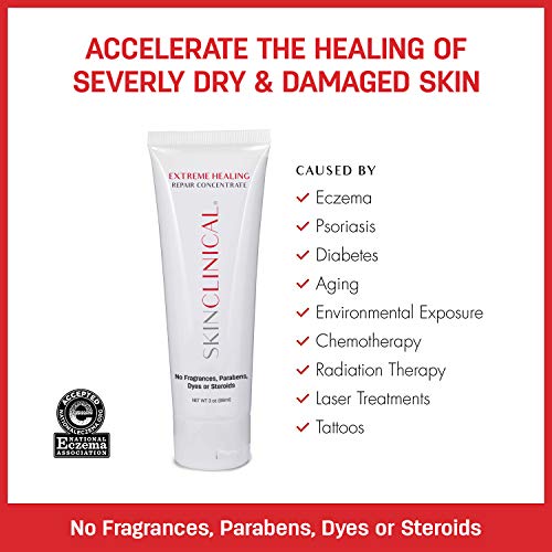Skin Clinical Extreme Healing Repair Cream For Eczema Psoriasis Diabetic Ulcers Dry Skin Intensely Moisturizing Paraben Free Lotion For Severely Dry Damaged Irritated Skin 3oz Buy Online In United Arab Emirates At