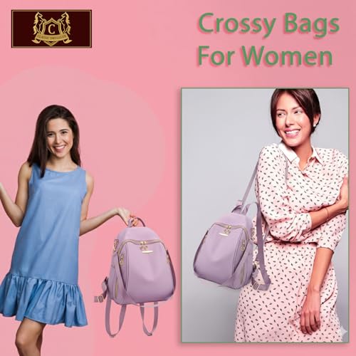 Image of Backpack Bags for Women /Girls Stylish Shoulder Sling Handbag Purse Office Travel College Daily-Use Convertible 13 Inch Laptop Backpacks Corporate - Pack of 1
