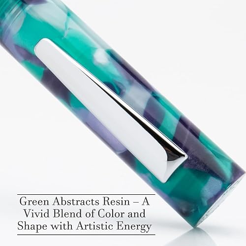 Miniatura 2 de MONTEVERDE USA MVP Inkball Pen  Cartucho, cuentagotas (abstractos verdes)  Punto medio  Exquisito bolígrafo de lujo para hombres y mujeres  Perfecto