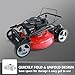 PowerSmart Gas Lawn Mower 21-Inch, 144cc Briggs and Stratton Engine 3-in-1 Walk-Behind Push Lawn Mower, Oil Included (DB2321PR)