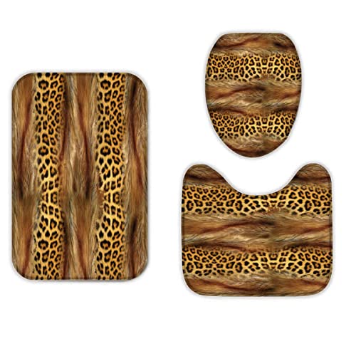 Badematten set 3D 40x60 Barock Badezimmerteppich-Set absorbierend 3-teiliges maschinenwaschbare weich badteppich schnell… – Bild 6