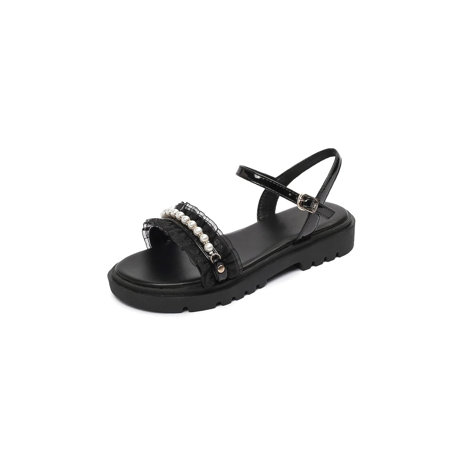 Sandales pour femmes en cuir souple nu-pieds d'été décontractés - 8