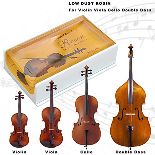 Rosin Violin Rosin 2 Pack Big Size Rosin Low Dust Natural Rosin For Violin Cello Viola Bows (Yellow) #TOP5