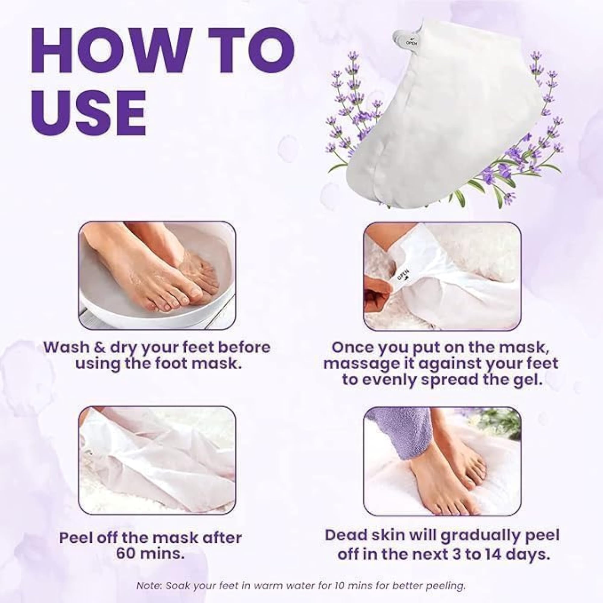 Nirviklpe Exfoliating Foot Mask for Soft and Smooth Feet