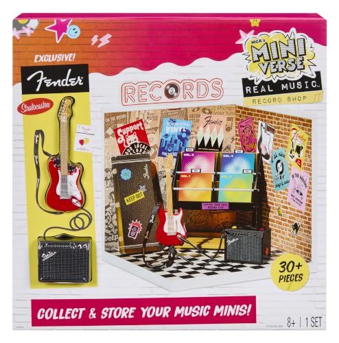 MGA's Miniverse Real Music Record Shop - Pack Ă Assembler et Ă Exposer