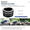 JJC EF EF-S Mount Auto Focus Macro Extension Tube Set for Canon Rebel T8i T7i T6s T6i T5i T7 T6 SL3 SL2 EOS 90D 80D 77D 70D 60D 6D Mark II 5D Mark IV III 7D Mark II & More EF/EF-S Mount Camera & Lens