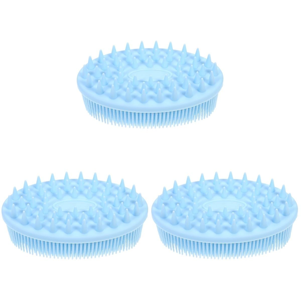 Healeved 3pezzi Spazzola Da Bagno Silicone Multifunzionale Per Massaggi Spazzola Doppio Lato Con Design Creativo e Setole Morbide Strumento Pratico Per Bagno e Per Ragazzo Ragazza e
