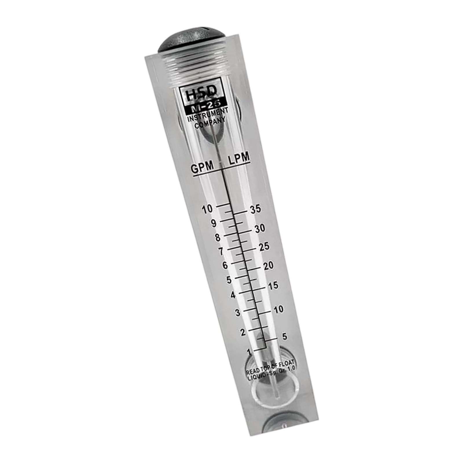 Tsophreniq 10 Gallons Strong Acrylic Abs Water Flows Meter With Accurate Readings Stream Measurement Device For Industrial & Laboratory Use Abs Measure Dense Measurement Device