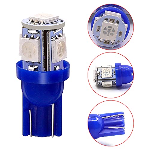 YnGia Lampadine LED 10PCS T10 W5W, 5-SMD 5050 501