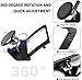LLKUANG for BMW 3 Series E90 E91 E92 E93 360-Degree Rotary Cell Phone Holder Mobile Phone Mount Black(Magnet)