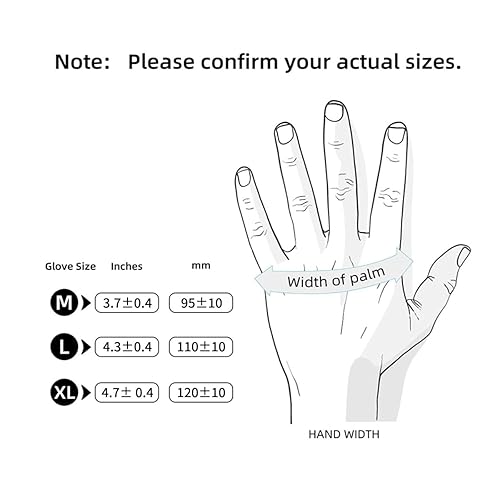 Miniatura 7 de Jointown Guantes de nitrilo para examen médico, sin látex ni polvo, guantes desechables con clasificación quimioterapia de 4 mil para médicos,