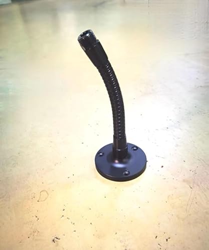 Soporte para micrófono con brazo de cuello de cisne de micrófono de 6 pulgadas, soporte para micrófono de podio, escritorio con brazo flexible,