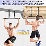 ATENTO Pull Up Bar, Chin Up Bars Ceiling Mount, Workout for Home Gym, Beam, Crossfit - Heavy-Duty, Foam Grip, Easy installation - Image 2
