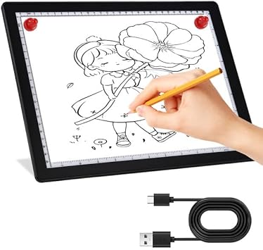 Tavoletta Luminosa A4 LED Con USB-C - Per Disegno, Tatuaggi, Acquerelli, Con Accessori - Foto 4