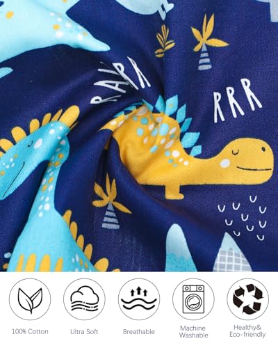Image of ALVABABY Toddler Pillowcases 2 Pack Organic Cotton Fit 13 inchx 18 inch or 12 inchx16 inch Kids Pillow Cover Envelope for Girl Boy Travel(Pillowcase Only)