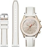 Yhmoo Cinturino di ricambio in gomma per orologio Moonswatch, doppio colore, in morbido silicone, compatibile con orologi Omega x Swatch MoonSwatch Speedmaster da 20 mm, cinturino di ricambio