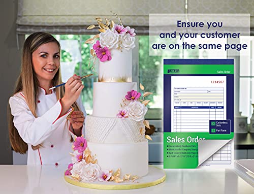 better office products large sales order books 6 pack 2-part carbonless whitecanary yellow 5-716 x 8-716 inches 50 sets per book 300 total sets 6 books