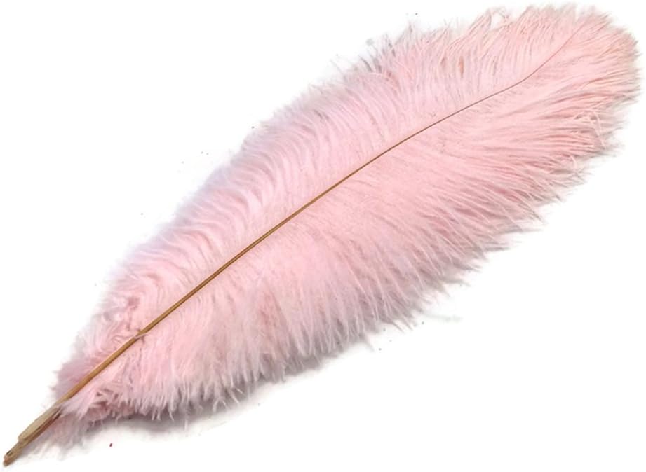 Moonlight Feather 10 Pieces - 19-24" Light Pink Ostrich Dyed Drabs Body Feathers Party Centerpiece Costume Supplier