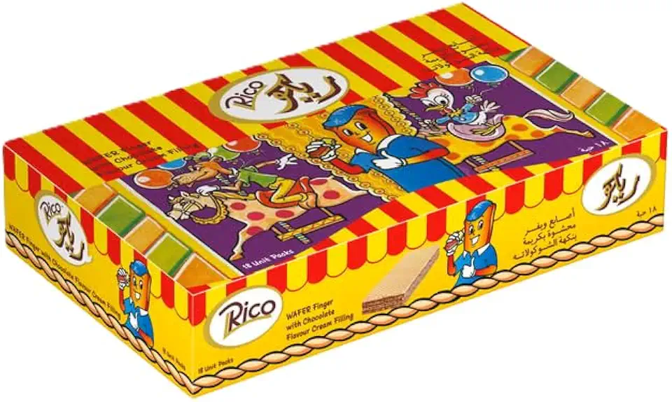 Rana Rico Chocolate Wafer 17.6g- Pack of 18