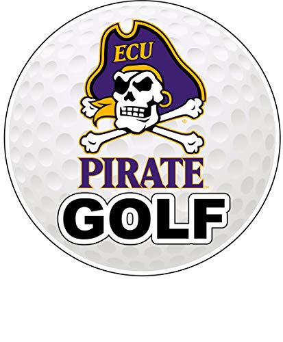 East Carolina Pirates 4-Inch Round Golf Ball Magnet Officially Licensed Collegiate Product