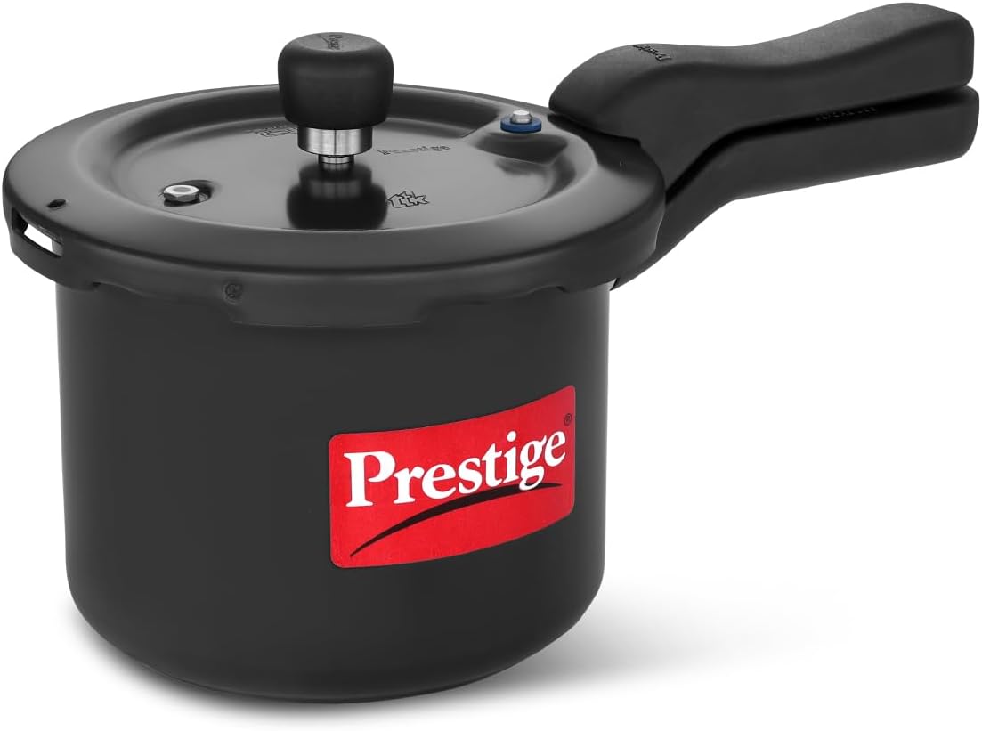3 Litre Hard Anodised Svachh Outerlid Pressure Cooker|Deep Lid for spillage Control|Gas & Induction Compatible|Metallic Safety Plug|Gasket Release System|5 Years warranty|ISI Certified