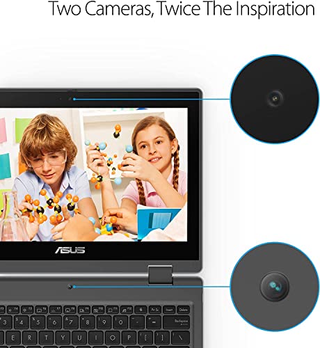 ASUS-BR1100-Laptop-116-HD-Anti-Glare-Touchscreen-Display-Intel-Celeron-N4500-4GB-RAM-128GB-Storage-Dual-Cam-Windows-10-Pro-Dark-Grey-Stylus-Included