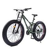 1. bicicleta de montaña neumático grasa profesional con material de estructura de acero de alto carbono, el sistema de freno de disco doble, tamaño: 26 pulgadas x 17 pulgadas, 21 velocidad 24 velocidad 27 velocidad