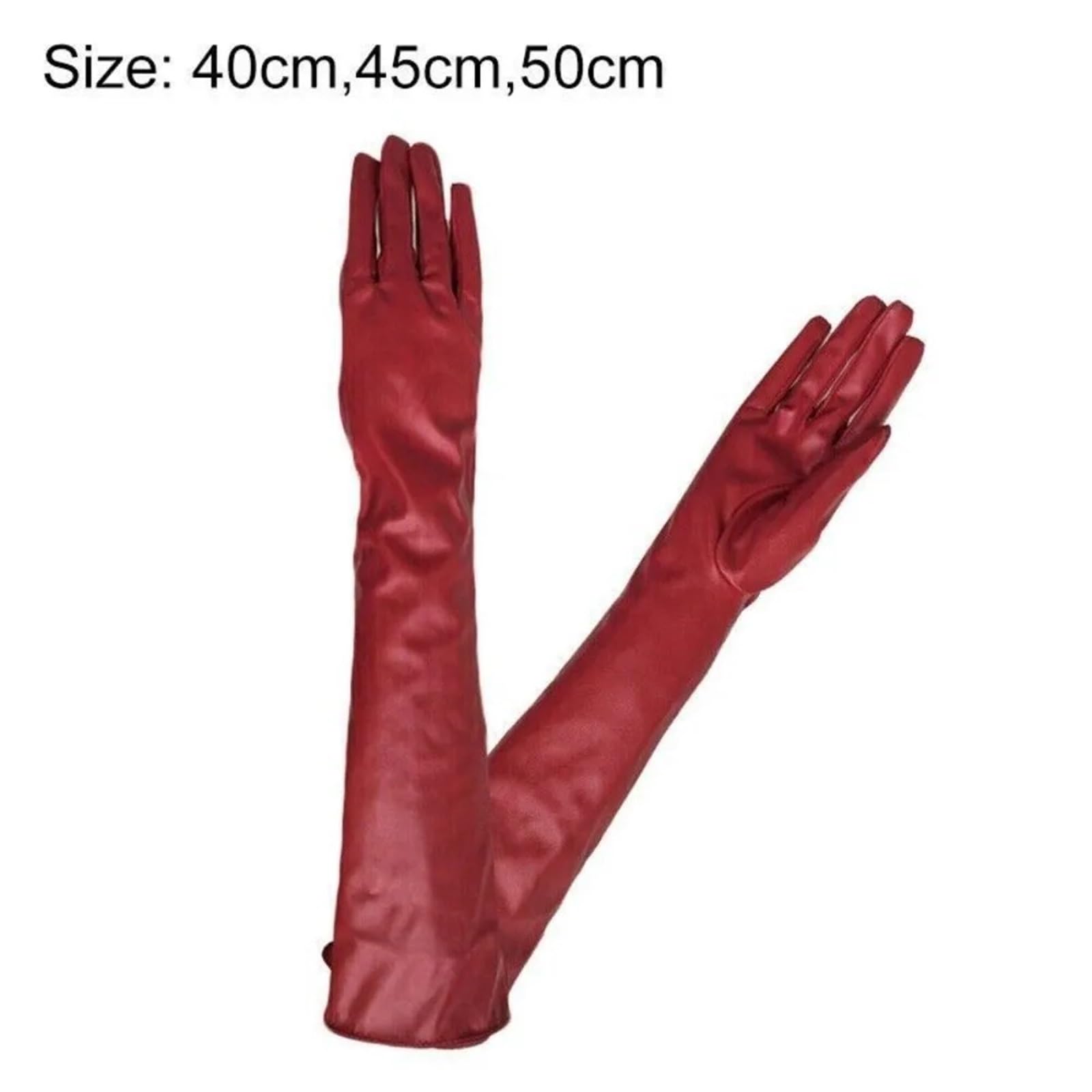 Guantes Largos Mujer Guantes Mujer Codo Largo Fiesta Noche Cuero Suave Señoras Forrado Cálido Invierno