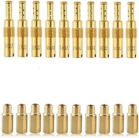 Alyone 20-Piece Carburetor Main Jet Idle Jet Kit, Including 155-178 Main Jets and 32-55 Main Jet Idle Jets for Koso Pwk Oko Cvk Pe Pwm Type Slow Speed Jets (E Set).