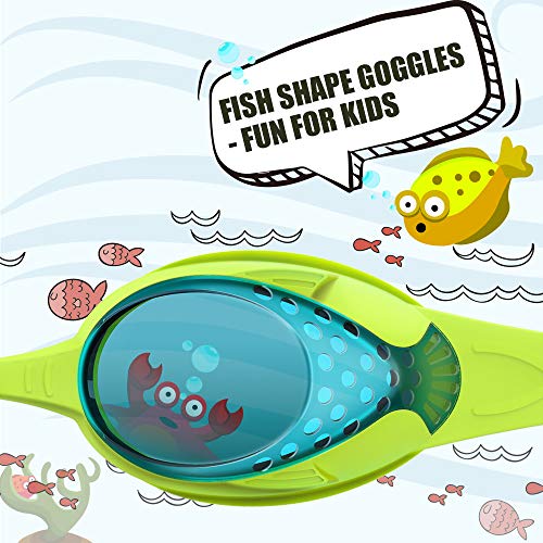 Outdoormaster Kids Swim Goggles 2 Pack - Quick Adjustable Strap Swimming Goggles For Kids - D #TOP3