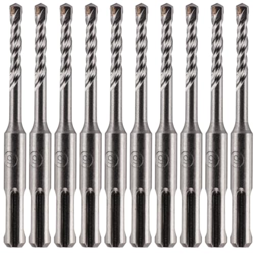 10 Pack Of - 5.5mm x 110mm Long SDS Plus Hammer Drill Bits, Professional Tungsten Carbide Tipped Masonry Drill Bit For Brick, Concrete, Stone, Granite. 5.5mm SDS Drill Bit