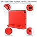 CAM-ULATA Case for iPad 9.7kids 2018/2017 Model for iPad Air 1 Air 2 Cover EVA with Handle for Kids Boys Girls Lightweight Red