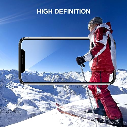 SIBEITU 3 Pack Screen Protector for iPhone 12 Pro with 3 Pack Camera Lens Tempered Glass Protector, 6.1 Inch HD Clear 9H Glass Film Hardness, Scratch Resistent, No Air Bubbles